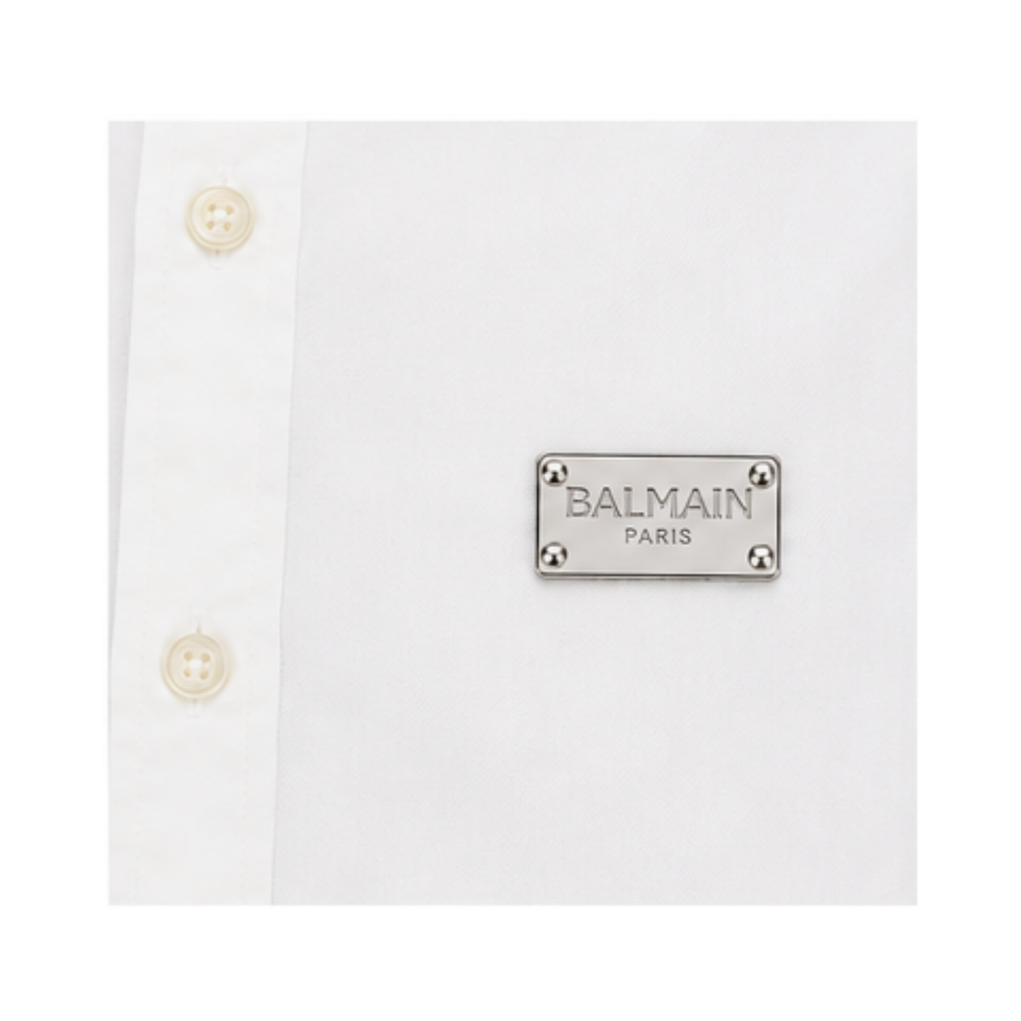 Shirt with Metal Logo and Logo Sleeves