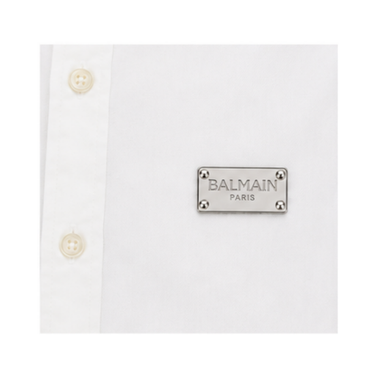 Shirt with Metal Logo and Logo Sleeves
