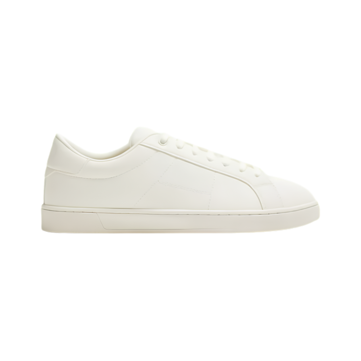 Lace-Up White Trainers