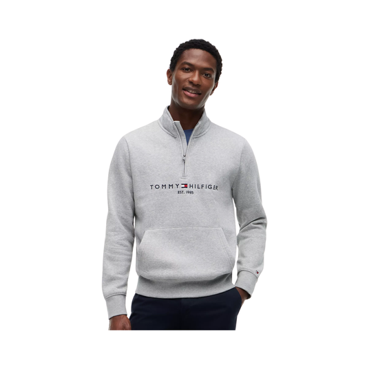 Embroidered Tommy Logo Quarter-Zip