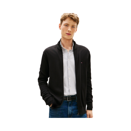 Solid Logo Zip Sweater