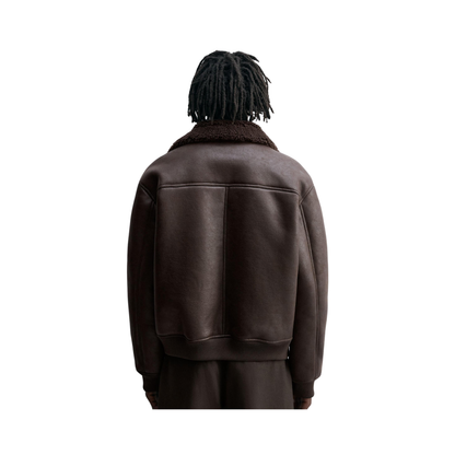 Double Faced Faux Leather Jacket