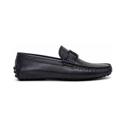 B-Monogram Leather Loafers