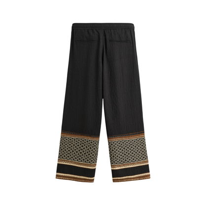 Relaxed Fit Colour Block Trousers