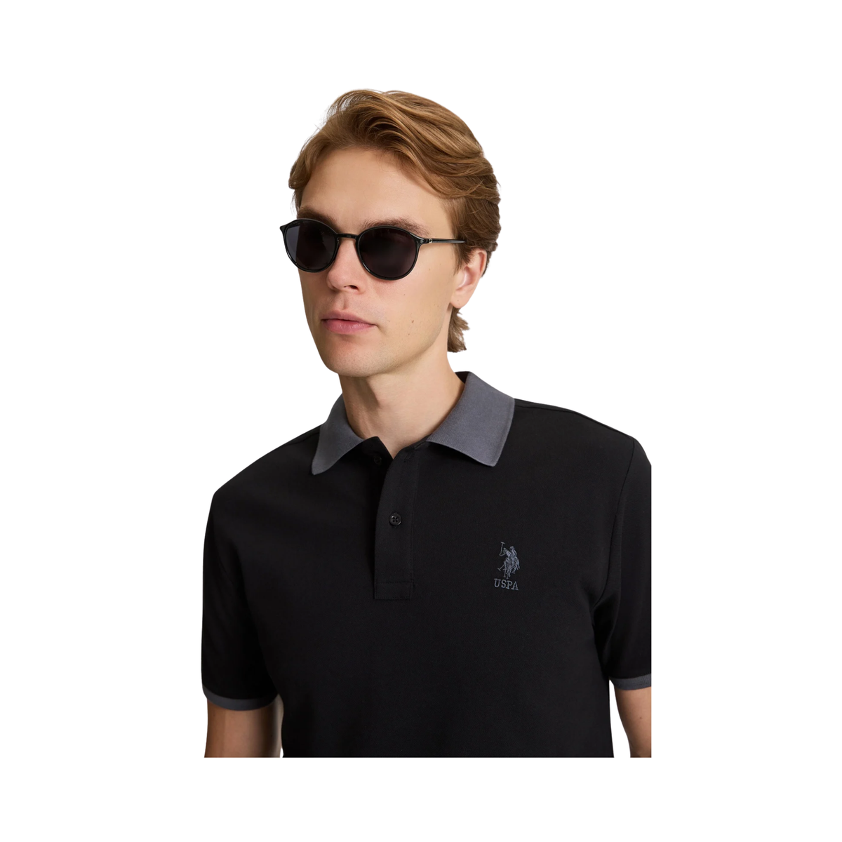 Regular Fit Polo Collar Basic T-Shirt