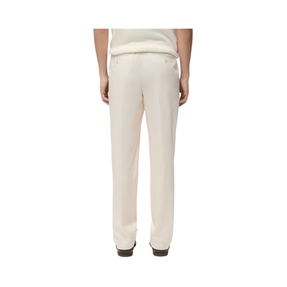 Regular-Fit Pleated Flowy Trousers