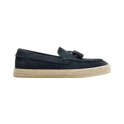 Causal Leather Jute Loafers