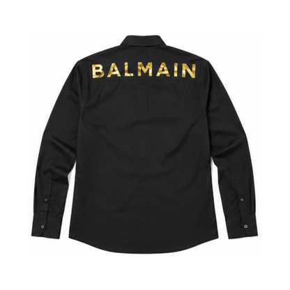 Black Shirt with Gold Logo