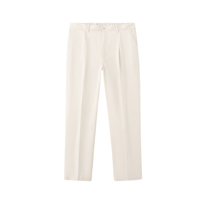 Regular-Fit Pleated Flowy Trousers