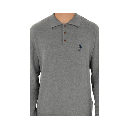 Grey Melange Basic Sweater
