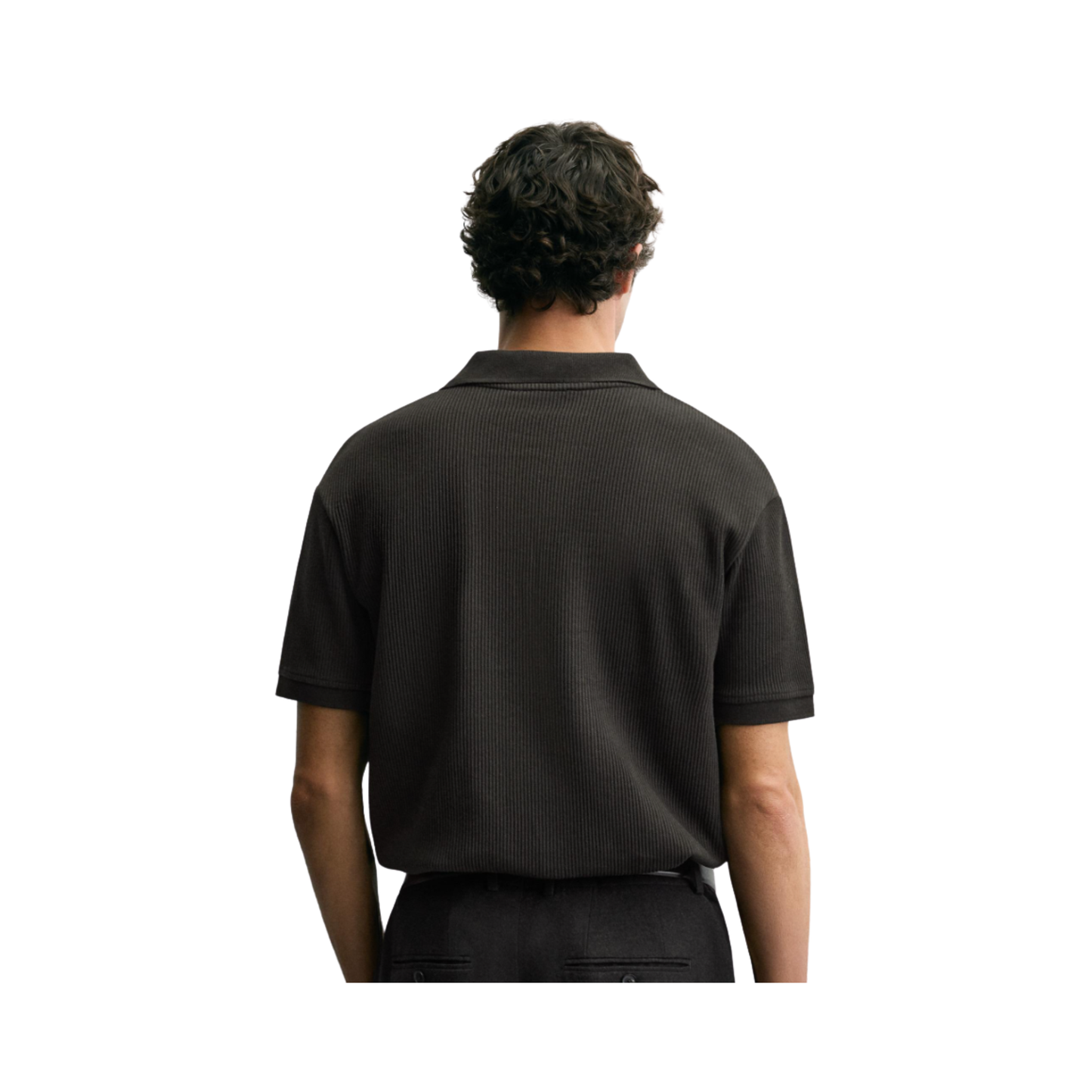 Vertical Texture Polo Shirt