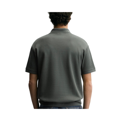 Vertical Texture Polo Shirt